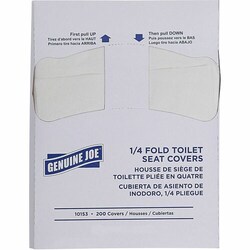 Enterprise Technology Solutions&nbsp;Genuine Joe  Toilet Seat Cover,1/4