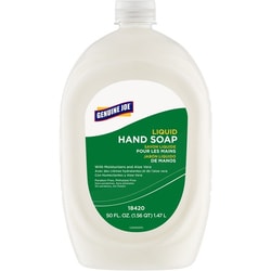 Enterprise Technology Solutions&nbsp;Genuine Joe  Soap,Refill,Lotion,w/Aloe,Flip Cap Bottle,50oz,White