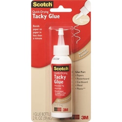 Enterprise Technology Solutions&nbsp;3M  Quick Dry Tacky Glue, Non-Toxic, 2 oz, Clear