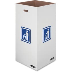 Enterprise Technology Solutions&nbsp;Fellowes  Waste/Recycling Bins, 50Gal, 10/CT, White