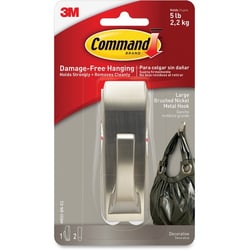 Enterprise Technology Solutions&nbsp;3M  Damage-Free Nickel Metal Hook, Large, Nickel