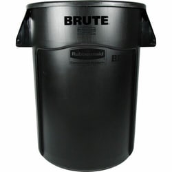 Enterprise Technology Solutions&nbsp;Rubbermaid Commercial Products  Waste Container, Brute, w/Handles, 44 Gallon, Black