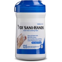 Enterprise Technology Solutions&nbsp;PDI HC  Wipes, Hand Sanitizing, 135 Wipes, 6