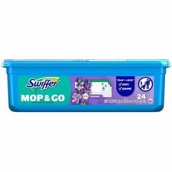 Enterprise Technology Solutions&nbsp;Procter & Gamble Commercial  Wet-MopCloths,SweeperTextured,Trap&Lock,Lavender,24/PK,Blue
