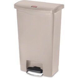 Enterprise Technology Solutions&nbsp;Rubbermaid Commercial Products  Waste Container, Front Pedal, Hands-free, 50L/13G, Beige