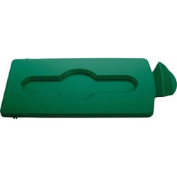 Enterprise Technology Solutions&nbsp;Rubbermaid Commercial Products  Lid Insert, Closed, f/Slim Jim Recycling Stations, Green