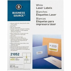 Enterprise Technology Solutions&nbsp;Business Source  Mailing Labels, Laser/Inkjet, 3-1/3
