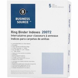 Enterprise Technology Solutions&nbsp;Business Source  Erasable Tab Indexes, 3HP, 11