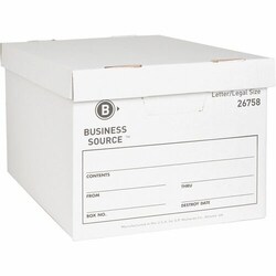Enterprise Technology Solutions&nbsp;Business Source  Storage Boxes, Ltr/Legal, 650 lb, 12