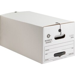Enterprise Technology Solutions&nbsp;Business Source  Storage Boxes, Medium-duty, Letter, 12/CT, WE