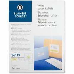 Enterprise Technology Solutions&nbsp;Business Source  Mailing Labels,Shipping,Laser/Inkjet,2