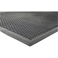 Enterprise Technology Solutions&nbsp;Genuine Joe  Scraper Mat, Outdoor, Rubber, Traps Dirt/Grime, 3'x5', Black