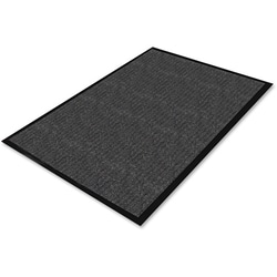 Enterprise Technology Solutions&nbsp;Genuine Joe  Indoor Mat, Vinyl Backing, 3'x5', Charcoal