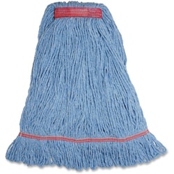 Enterprise Technology Solutions&nbsp;Genuine Joe  Wet Mop, Narrow Band, Blend, Looped, 12oz, Large, Blue