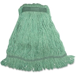 Enterprise Technology Solutions&nbsp;Genuine Joe  Wet Mop, Narrow Band, Blend, Looped, Medium, Green