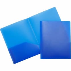 Enterprise Technology Solutions&nbsp;Business Source  Poly Portfolio, 2 Pocket, LTR, .3mil, Blue