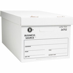 Enterprise Technology Solutions&nbsp;Business Source  Storage Boxes, Ltr, 500 lb, 12