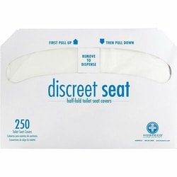 Enterprise Technology Solutions&nbsp;Hospeco  Covers,f/Toilet Seat,Self-Disposing,Paper,250/PK,20PK/CT,WE