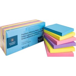 Enterprise Technology Solutions&nbsp;Business Source  Adhesive Notes, 100 Sht/PD, 3