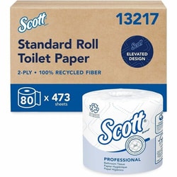 Enterprise Technology Solutions&nbsp;Kimberly-Clark Professional  Bath Tissue,Recycled,Standard Roll,2-Ply,473 Sht,80/CT,WE