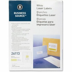 Enterprise Technology Solutions&nbsp;Business Source  Mailing Labels, Laser/Inkjet, 1