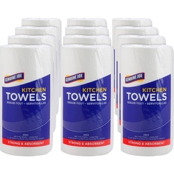 Enterprise Technology Solutions&nbsp;Genuine Joe  Towel Roll,Paper,2-Ply,250Shts/RL,8