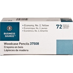 Enterprise Technology Solutions&nbsp;Business Source  Woodcase Pencils, No. 2, 72/BX, Yellow