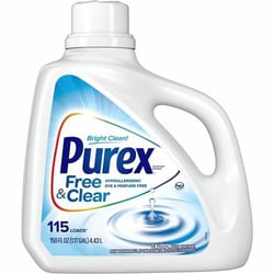 Enterprise Technology Solutions&nbsp;Dial Corporation  Laundry Detergent,Dye&Fragrance-Free,115Loads,150floz,Clear