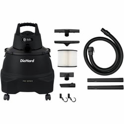 Enterprise Technology Solutions&nbsp;ESM  Vacuum,Wet/Dry/Blow,7' Hose,9 Gal,Rich BK