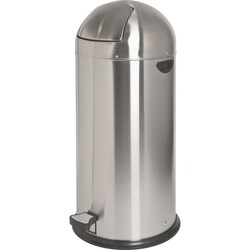 Enterprise Technology Solutions&nbsp;Genuine Joe  Trash Receptacle,Foot Pedal,13.5 Gal,17-1/2
