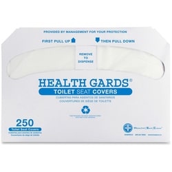 Enterprise Technology Solutions&nbsp;Hospeco  Toilet Seat Covers, Half-Fold, 250/PK, 20/CT, White