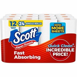 Enterprise Technology Solutions&nbsp;Kimberly-Clark Professional  Paper Towels,Double Roll,108/RL,12RL/PK,White