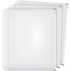 Enterprise Technology Solutions&nbsp;Cardinal  Zipper Binder Pockets,3-Hole Punched,10-1/2