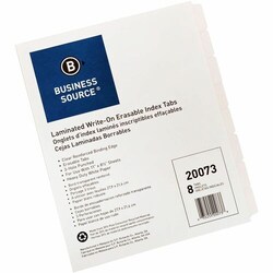 Enterprise Technology Solutions&nbsp;Business Source  Erasable Tab Indexes, 3HP,11