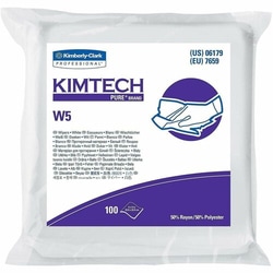 Enterprise Technology Solutions&nbsp;Kimberly-Clark Professional  Wipers,Dry,Dispos.,f/Cleanroom ISO 5,Poly/Rayon,100/PK,5/CT,WE