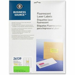 Enterprise Technology Solutions&nbsp;Business Source  Laser Labels, Fluorescent, 1