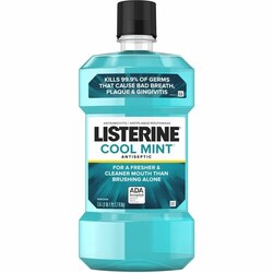 Enterprise Technology Solutions&nbsp;Johnson & Johnson  Mouthwash, Cool Mint, Antiseptic, Listerine,1.5L, Blue