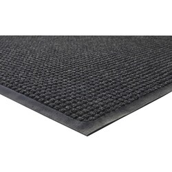 Enterprise Technology Solutions&nbsp;Genuine Joe  Indoor/Outdoor Mat, Rubber Cleated Backing, 4'x6', Charcoal
