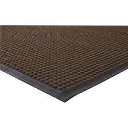 Enterprise Technology Solutions&nbsp;Genuine Joe  Indoor/Outdoor Mat, Waterguard, Rubber Back,4'x6', Brown
