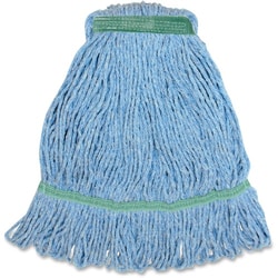 Enterprise Technology Solutions&nbsp;Genuine Joe  Wet Mop, Narrow Band, Blend, Looped, Medium, Blue