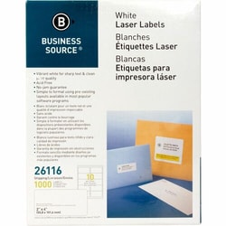 Enterprise Technology Solutions&nbsp;Business Source  Mailing Labels,Shipping,Laser/Inkjet,2