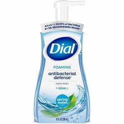 Enterprise Technology Solutions&nbsp;Dial Corporation  Hand Soap,Foam,Antibacterial,10 oz,Springwater,8/CT,LBE