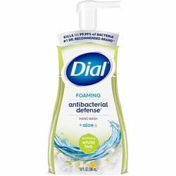 Enterprise Technology Solutions&nbsp;Dial Corporation  Hand Soap, Foaming, Antibacterial, 10oz, White Tea