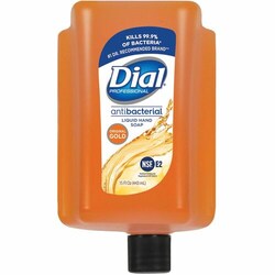 Enterprise Technology Solutions Dial Corporation Hand Soap,Refill Bottle,Versa,Antibacterial,15oz,6/CT,Gold,