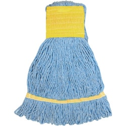 Enterprise Technology Solutions&nbsp;Genuine Joe  Mophead, Synthetic Blend, Wide Band, Small, Blue