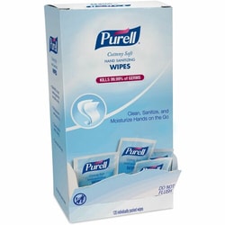 Enterprise Technology Solutions&nbsp;Gojo  Hand Sanitizing Wipes, Single Packets, 120/BX, White
