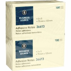 Enterprise Technology Solutions&nbsp;Business Source  Adhesive Notes, 100 Sheets, 3