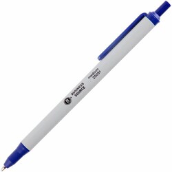 Enterprise Technology Solutions&nbsp;Business Source  Ballpoint Pen, Retract, Clip, Medium Point, Blue Ink