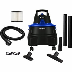 Enterprise Technology Solutions&nbsp;ESM  Vacuum,Wet/Dry/Blow,7' Hose,6 Gal,Rich BK