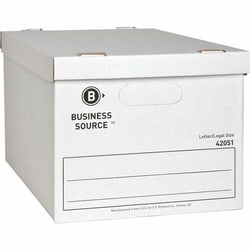 Enterprise Technology Solutions&nbsp;Business Source  Storage File Boxes, Ltr/Legal,350 lb, 12
